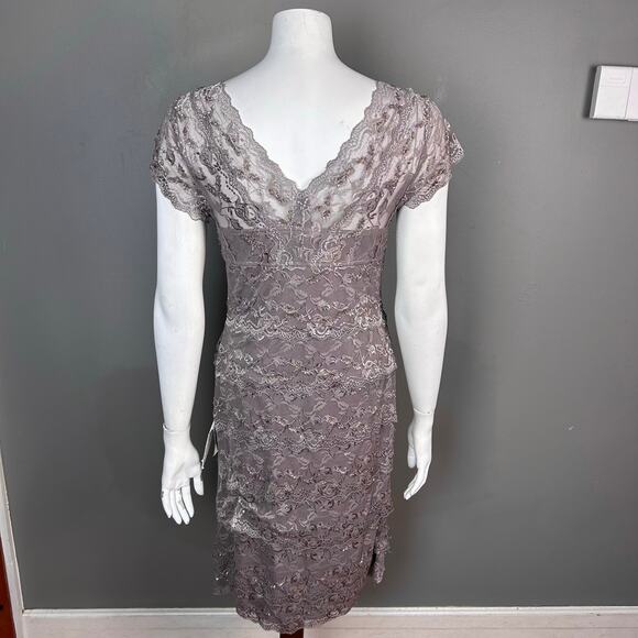 Cache dress size 8 90s all over lace tiered bodycon NWT deadstock wedding fairy - Picture 7 of 16